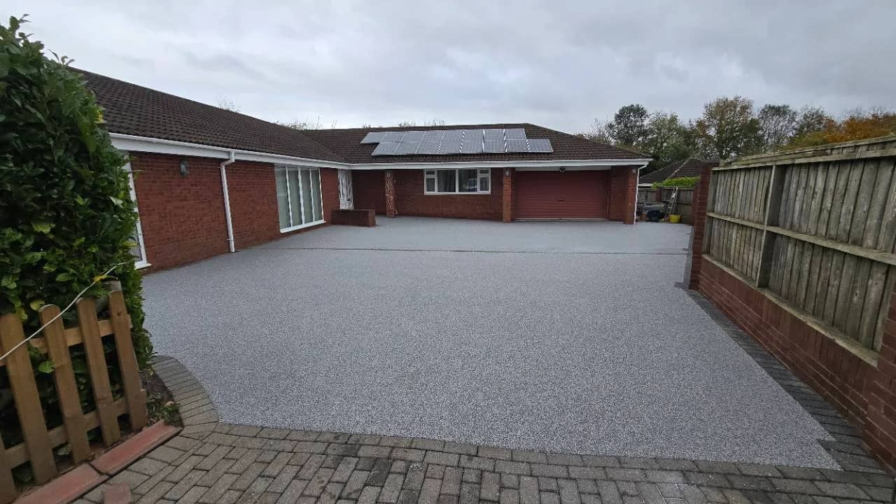 After photo of a Sydney Harbour resin bound driveway in Burnham-on-Sea installed by Quantock Paving