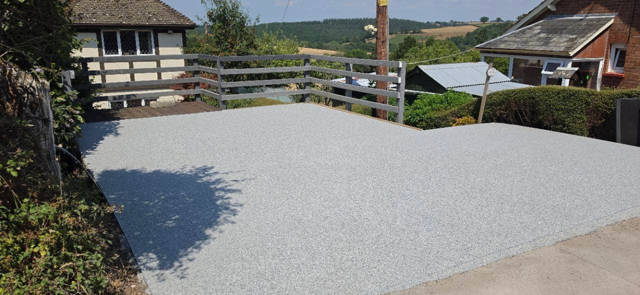 After photo of a Vuba Poseidon resin bound driveway overlay in Exeter installed by Quantock Paving