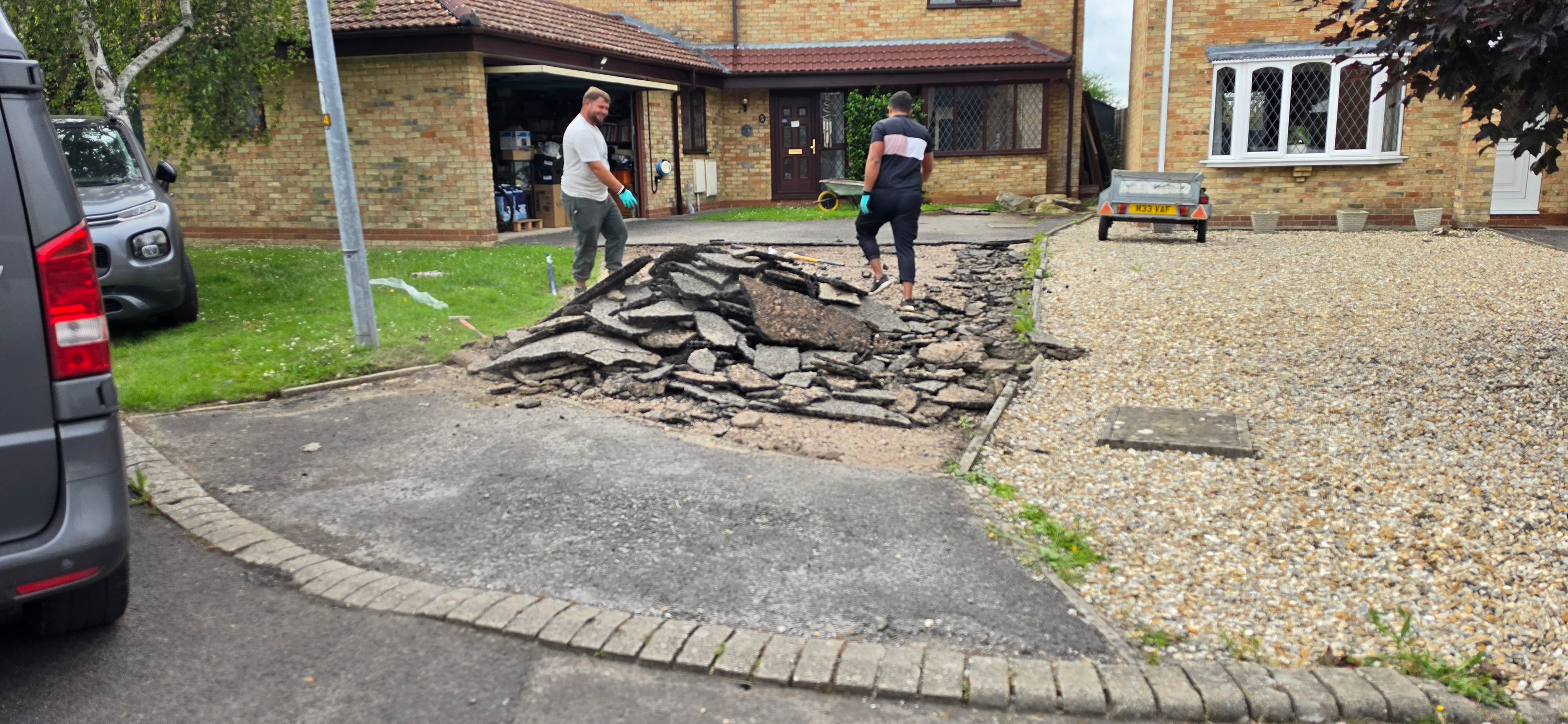 Block paving driveway, Bristol