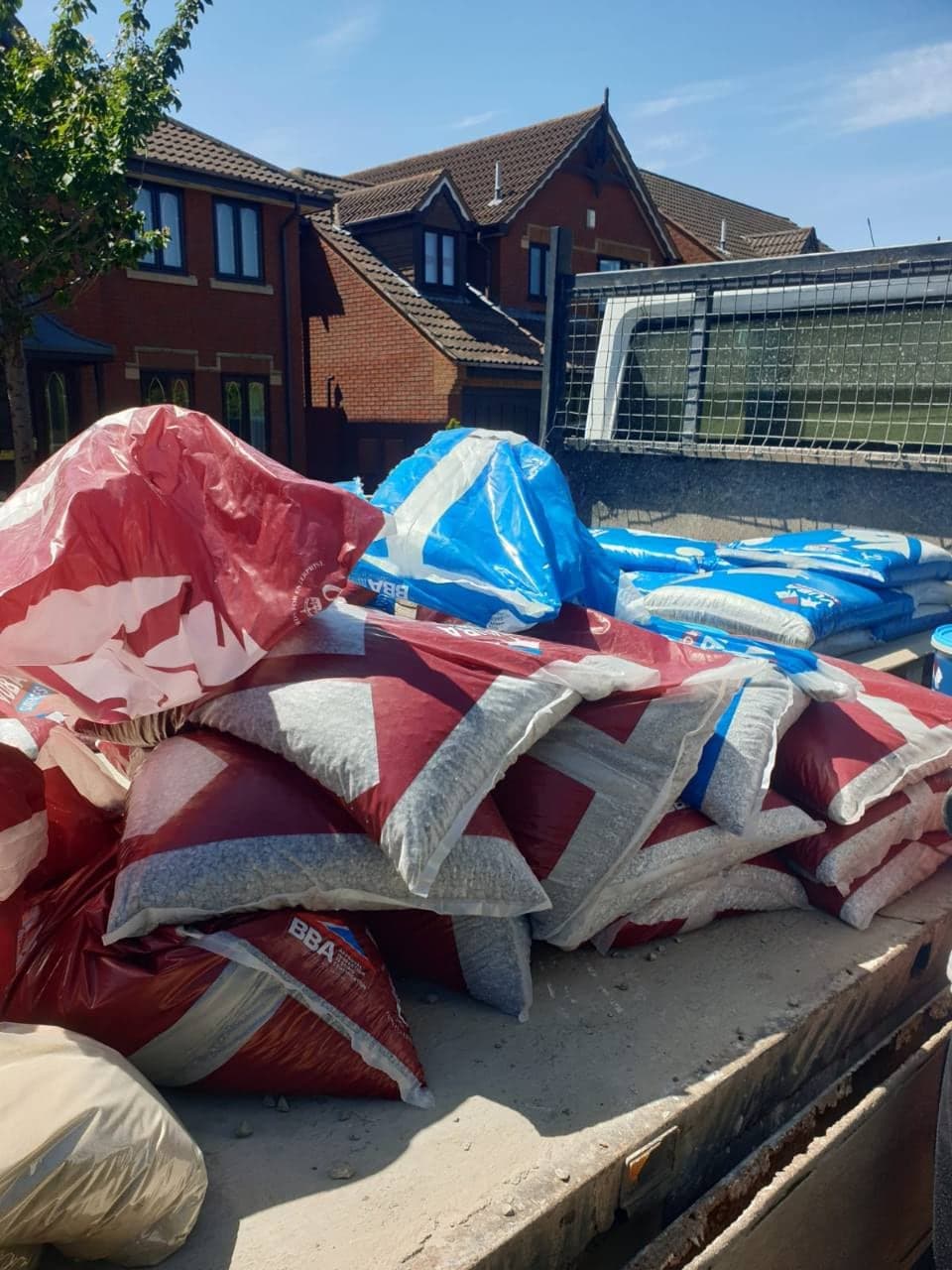 New Palazzo resin patio materials delivered for the Burnham-on-Sea project