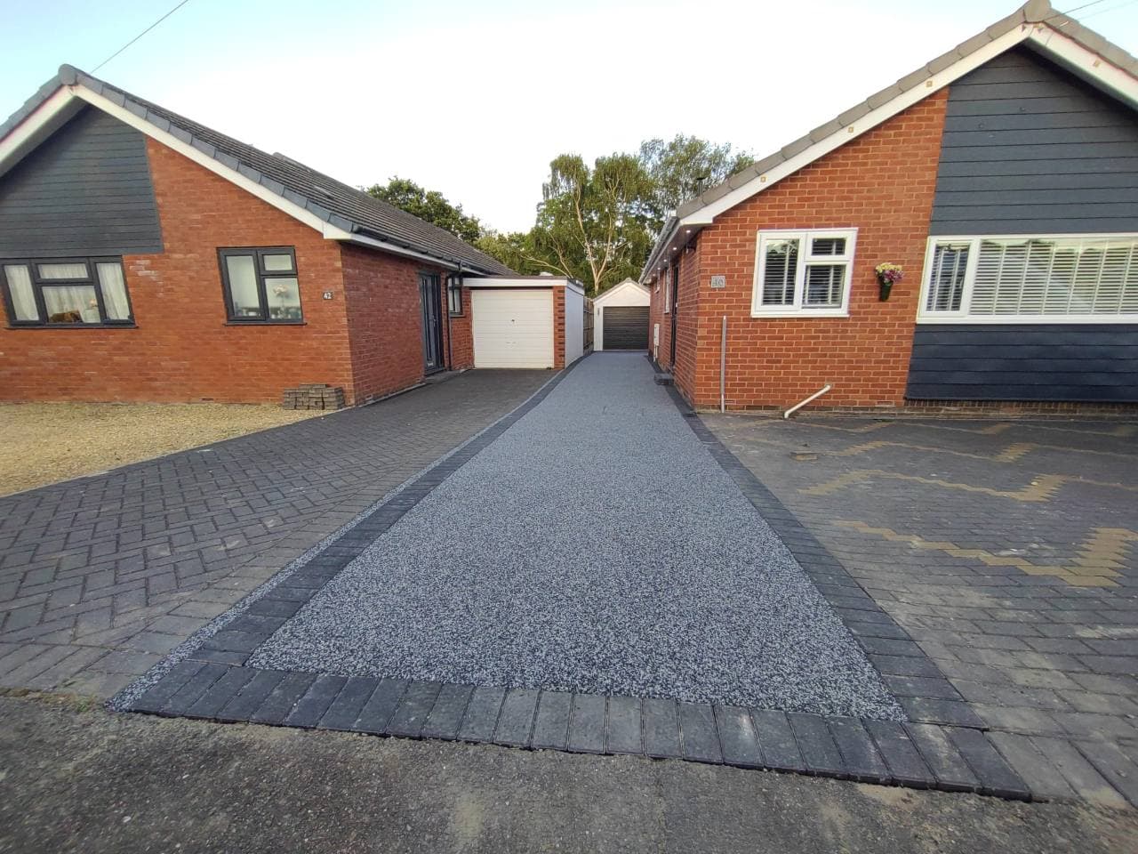 Finished Palazzo resin bound driveway installation in Exminster
