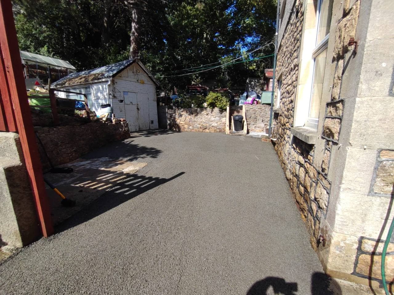 Permeable concrete base installed across the Weston-super-Mare courtyard