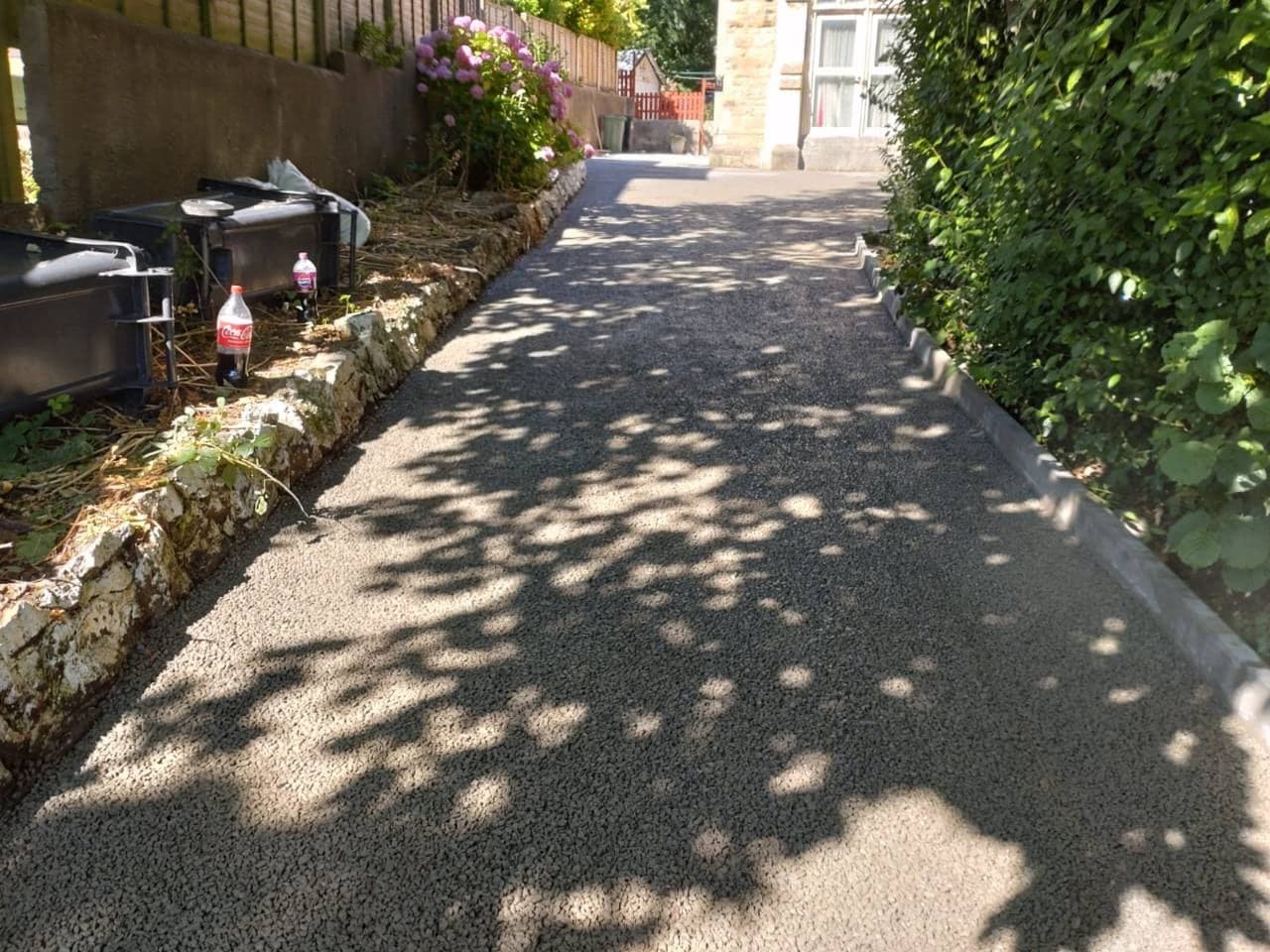 Side driveway run in Weston-super-Mare ready for resin bound surfacing