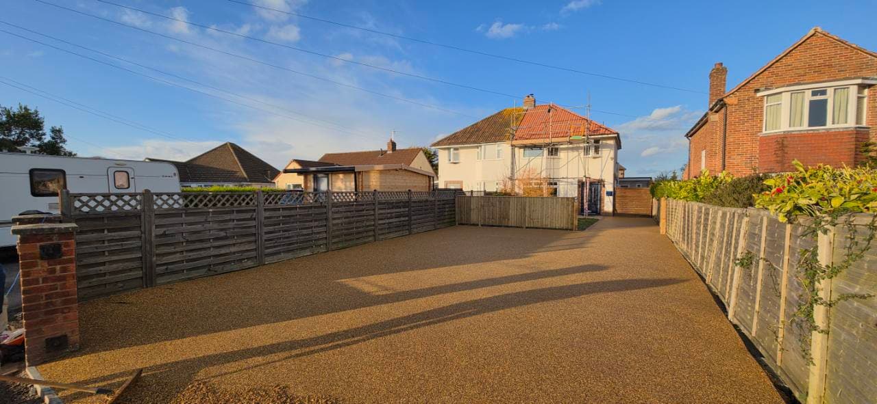 Completed Penrith resin bound driveway in Burnham-on-Sea