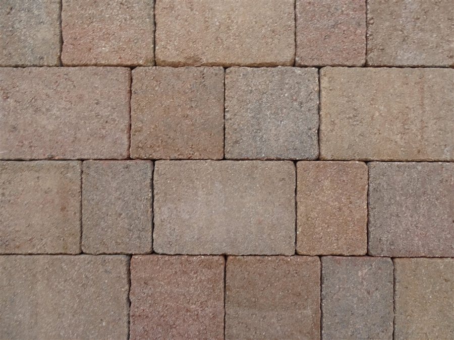 Autumn Mix Stonecraft Paving Aged (Tumbled) block paving colour swatch