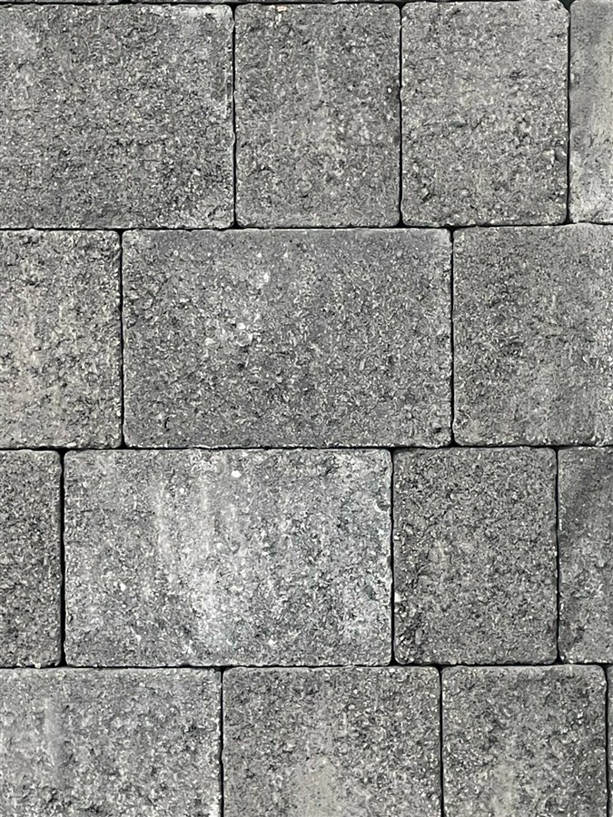 Carbon Black Stonecraft Paving Aged (Tumbled) block paving colour swatch